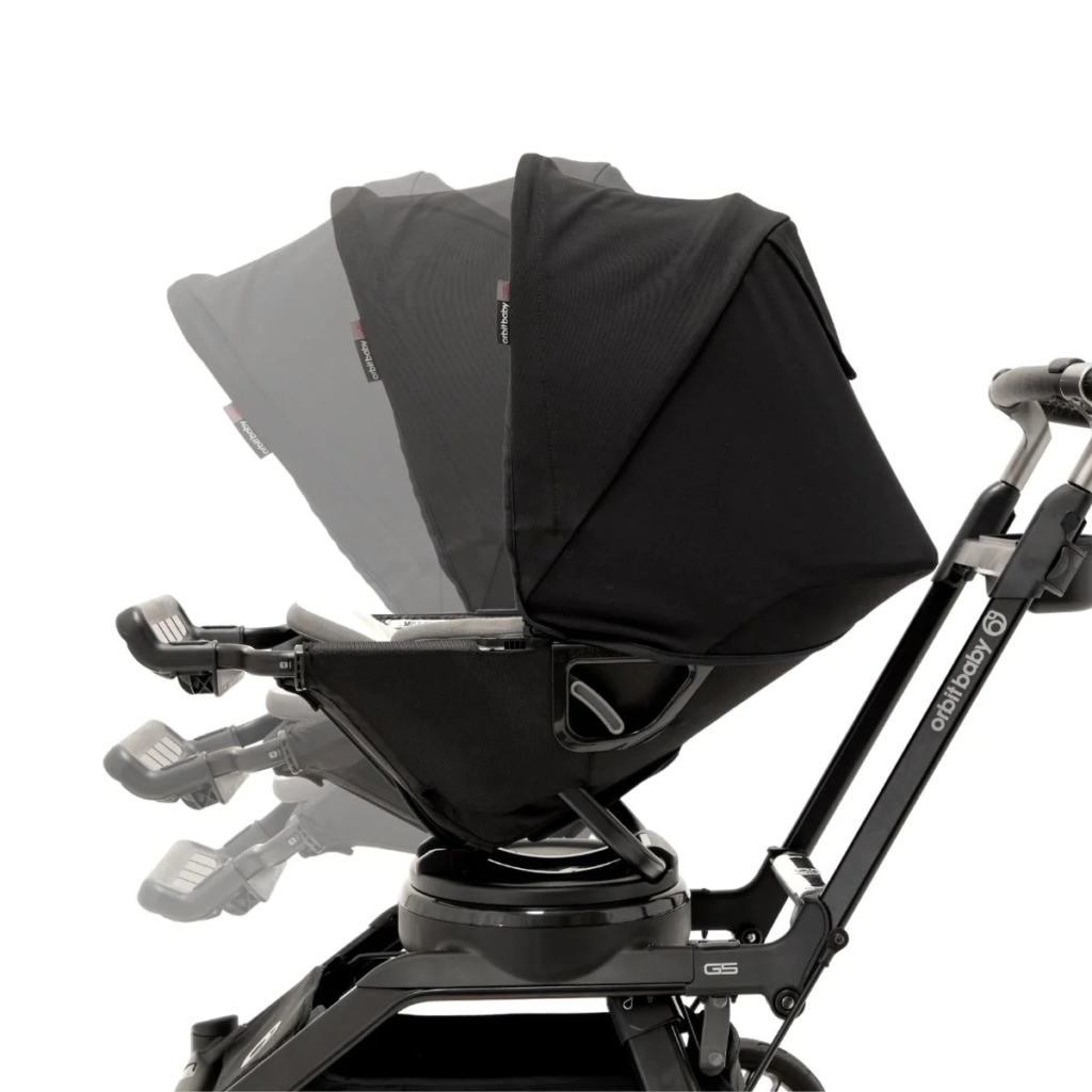 Reclining positions of the Orbit Baby stroller G5 - Orbitbaby Stroller Review - Baby Journey