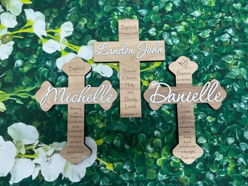 Wall cross gift ideas for baptism - Baby baptism gifts - Baby Journey