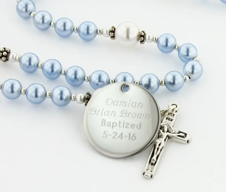 Baptism rosary for baby gift ideas - Baby baptism gift - Baby Journey