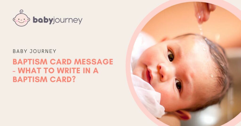 Baptism Card Message | Baby Journey