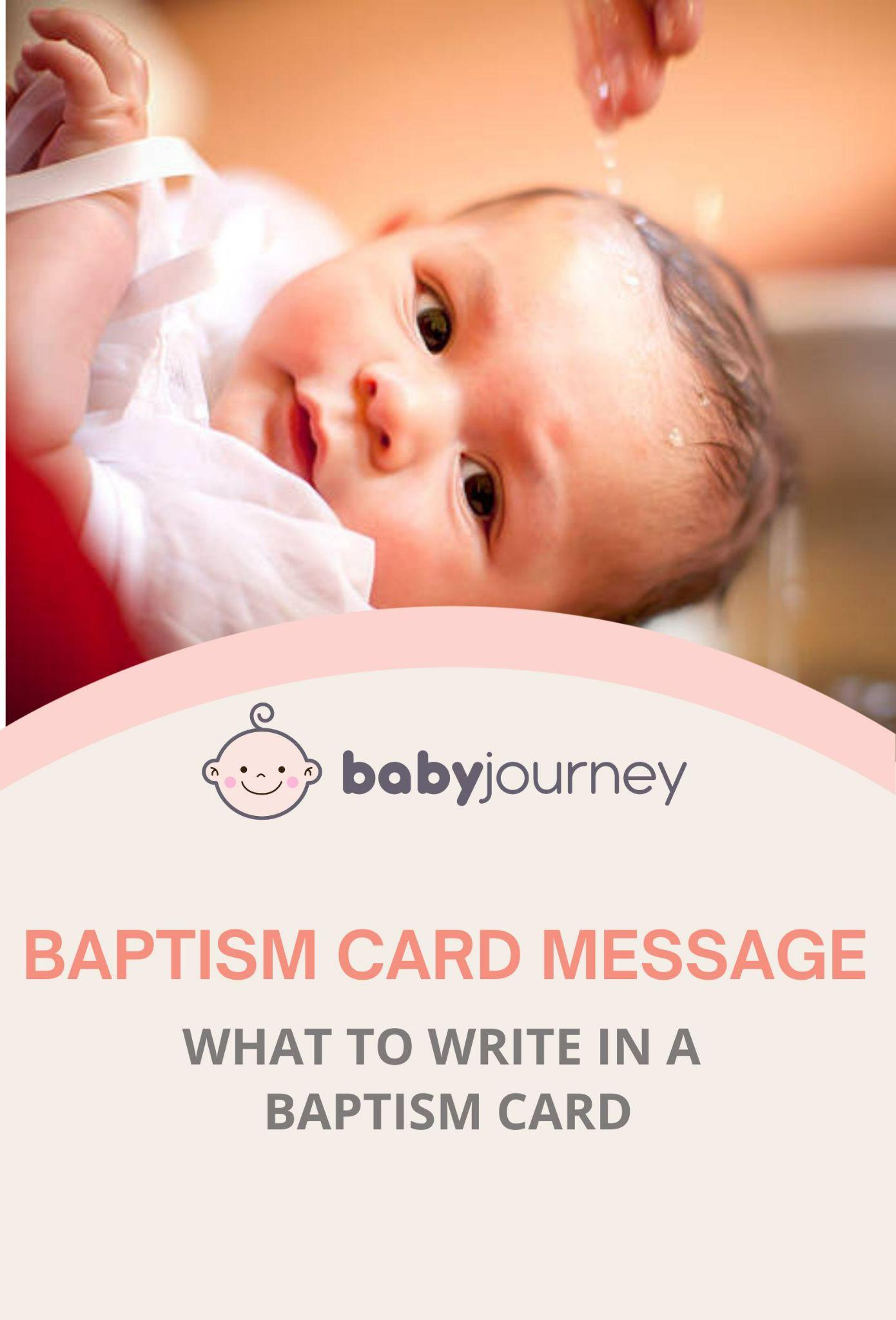 Baptism Card Message - What to Write | Baby Journey