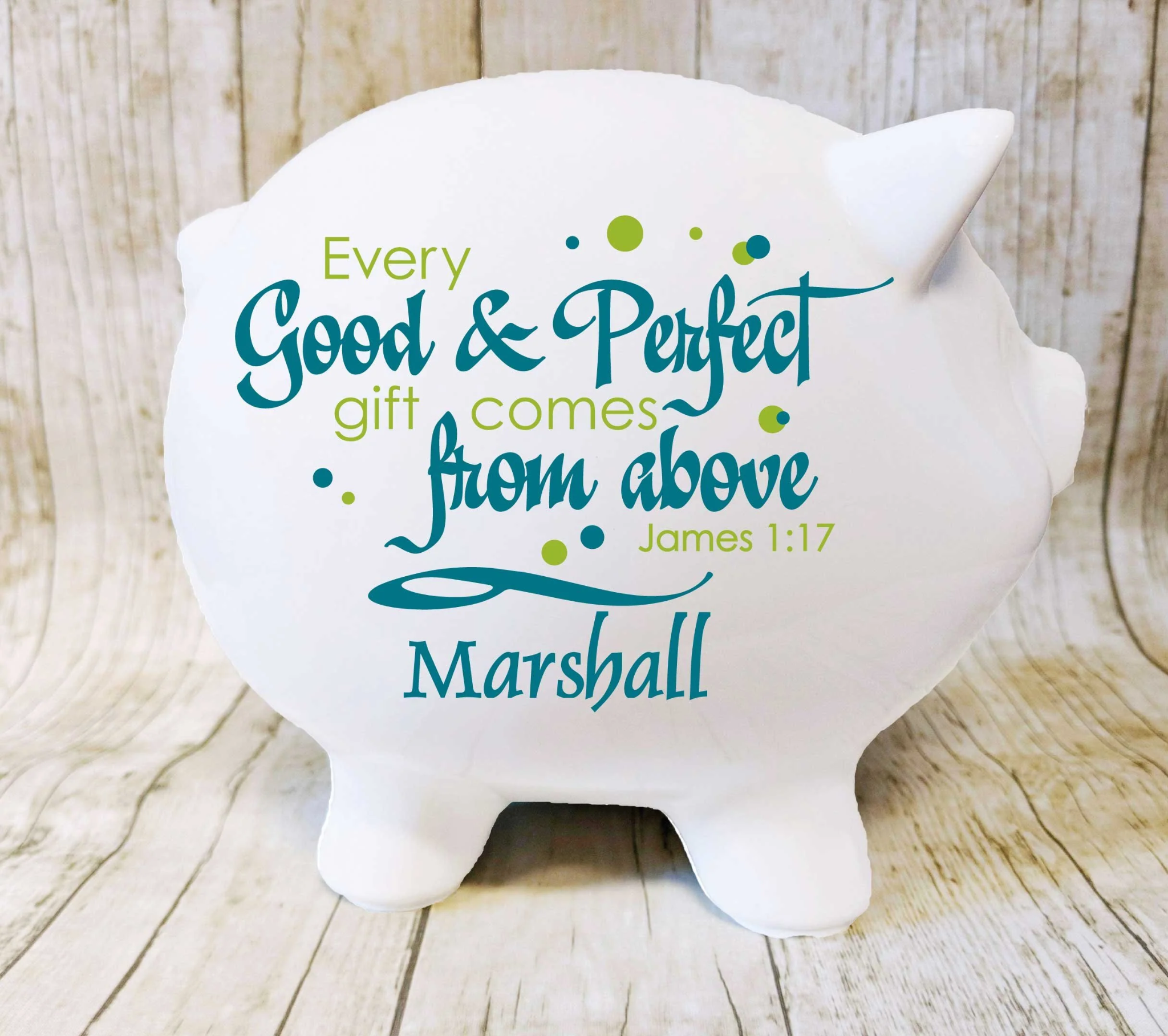 Piggy Bank | Cool Baptism Gifts for Boys | Baby Journey