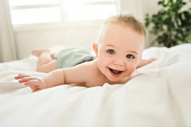 Baby Smiling During Tummy Time | Baby Names That Mean Victory | Baby Journey