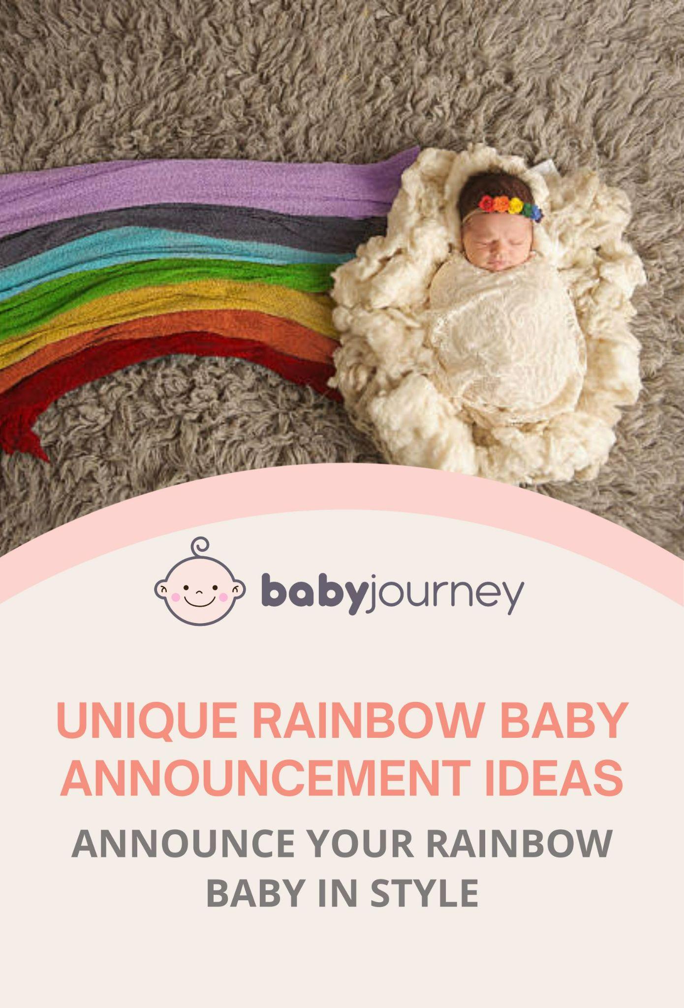 Rainbow Baby Announcement Ideas | Baby Journey
