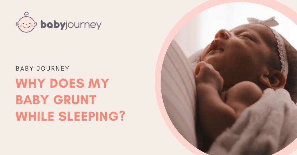 why does my baby grunt while sleeping featured image - Baby Journey
