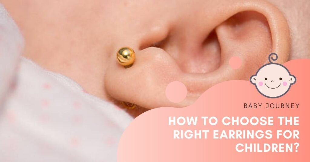 How To Choose The Right Earrings For Children featured image - Baby Journey