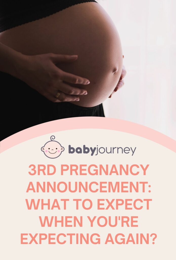3rd Pregnancy Announcement Pinterest - Baby Journey