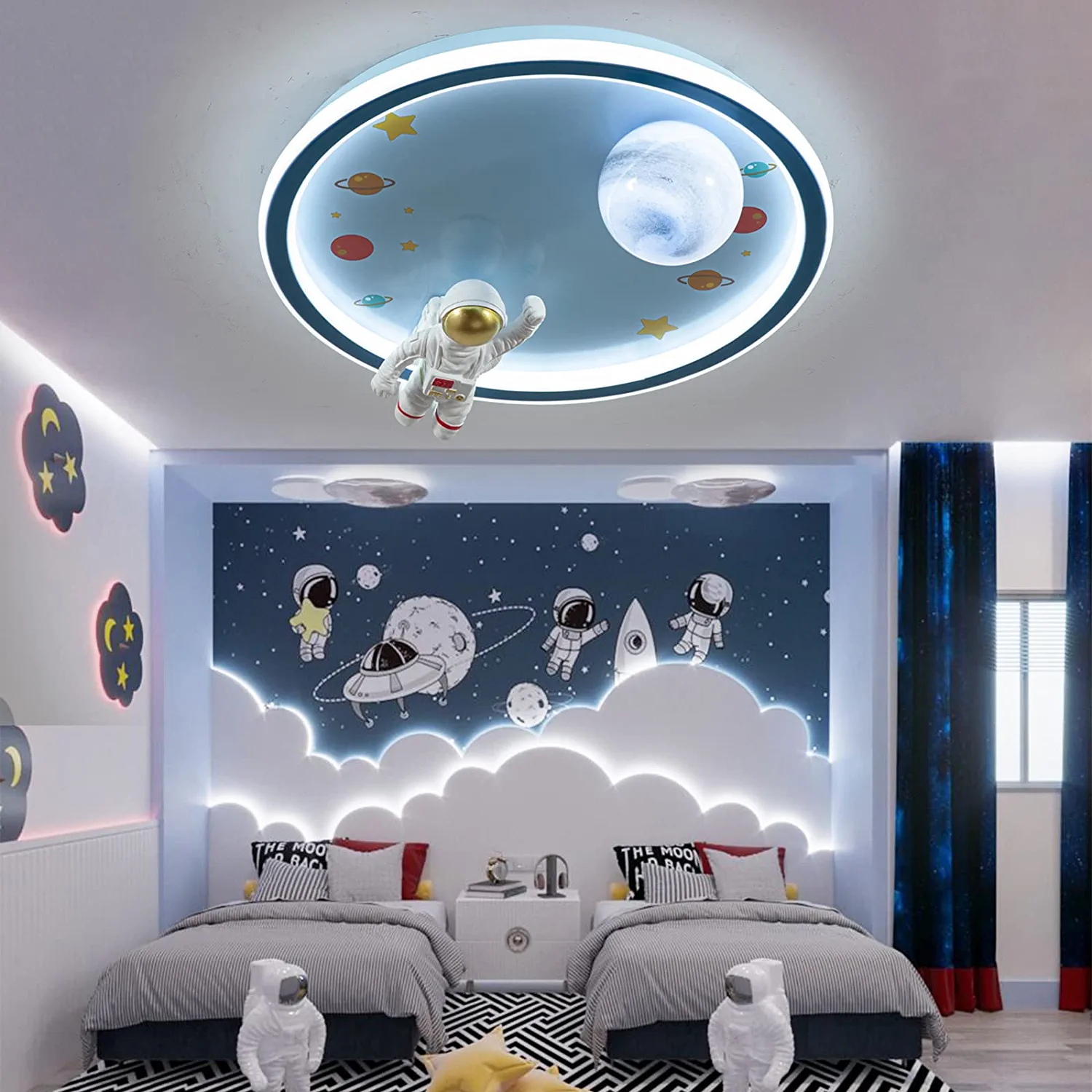 Outer space themed room - Toddler Boy Room Ideas - Baby Journey