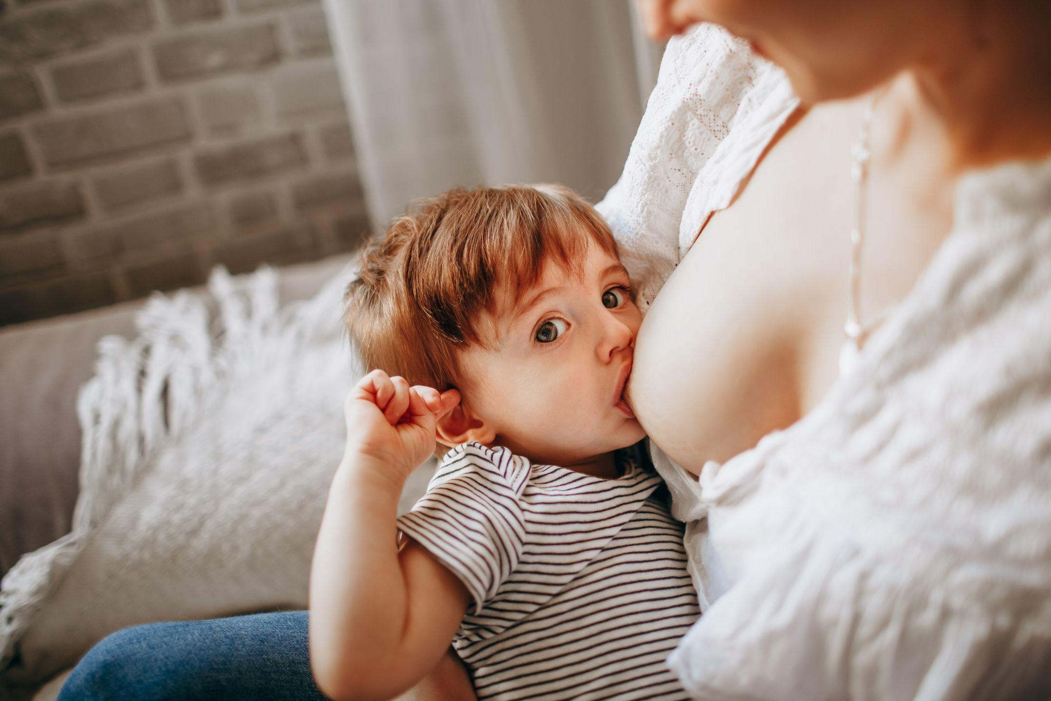Mommy is breastfeeding. - Why Is My Milk Supply Dropping - Baby Journey