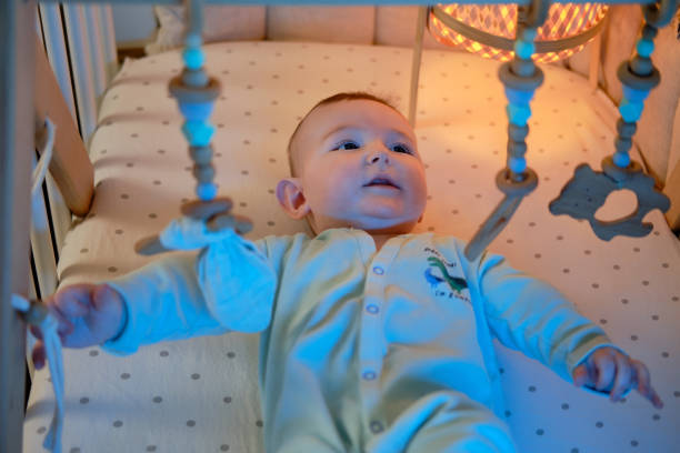 Baby enjoying vibrating bassinet - Why Do Babies Like Vibration - Baby Journey
