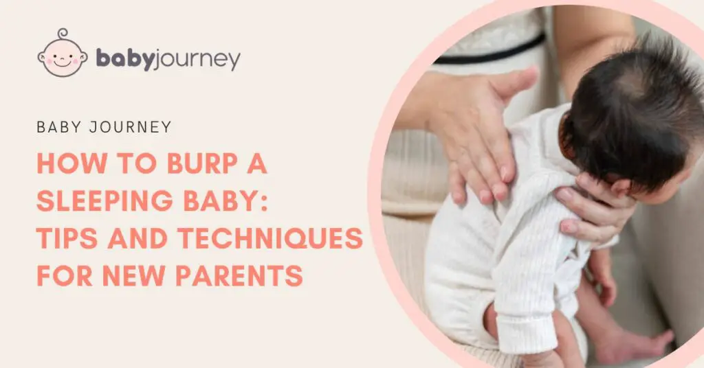 How to Burp a Sleeping Baby featured image - Baby Journey
